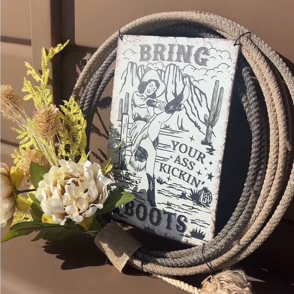 Western Themed Rope Wreath